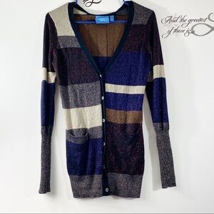 Simply Vera wang metallic multicolored cardigan